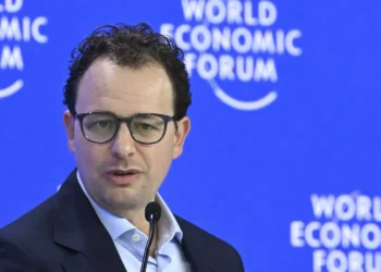 داريو أمودي، الرئيس التنفيذي لشركة Anthropic، خلال حديثه في المنتدى الاقتصادي العالمي